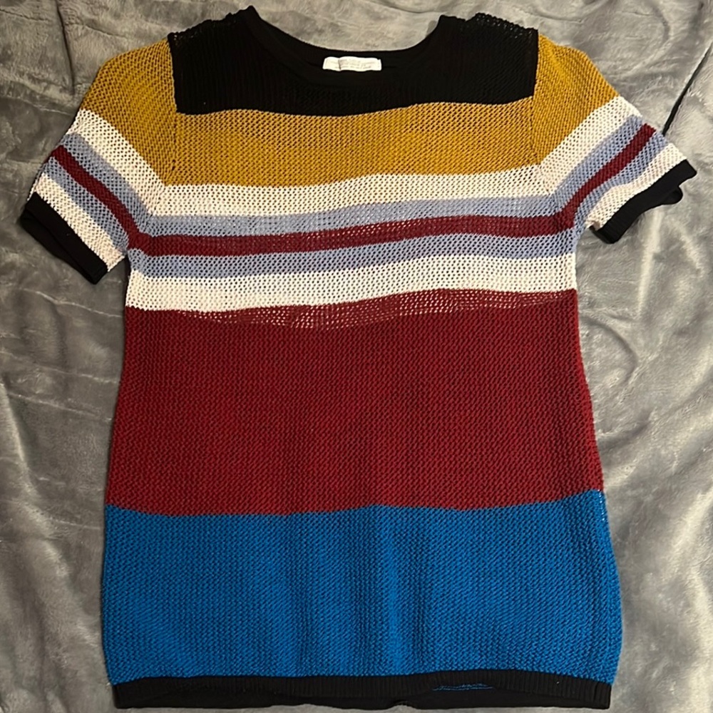 Zara netted  Short Sleeve Tee